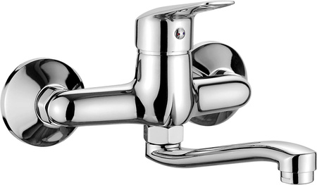 Bateria umywalkowa ścienna chrom BMO 050M