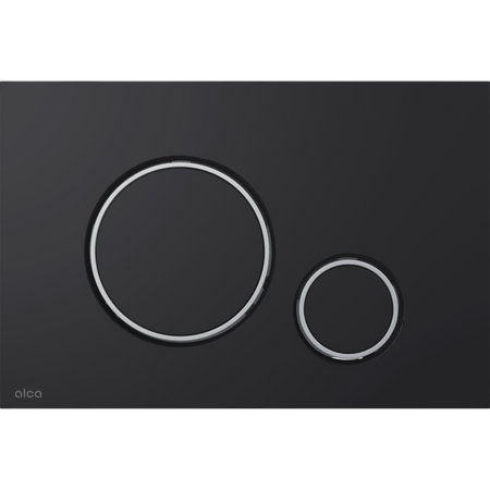 Przycisk sterujący do systemów podtynkowych, czarny-mat/chrom-połysk