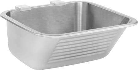 Zlewozmywak gospodarczy 1-komorowy - wpuszczany lub mocowany do ściany satyna stal ZYK 010A