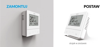 Bezprzewodowy regulator pokojowy dwustanowy ST-292 V2 biały