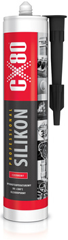 CX80 - Silikon Profesjonalny Wysokotemperaturowy 310ML Czerwony