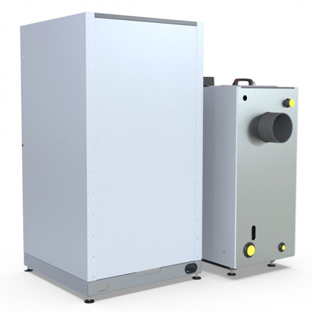 Kocioł z podajnikiem Defro Delta EkoPell 15 kW prawy