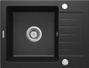 Zlewozmywak granitowy 1-komorowy z ociekaczem grafit metalik stal ZQZ G11A