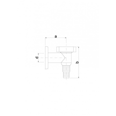 Syfon do pralki natynkowy z zaworem zwrotnym biały