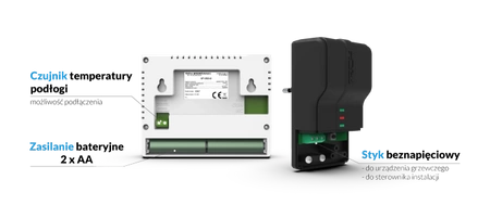 Bezprzewodowy regulator pokojowy dwustanowy ST-292 V2 biały