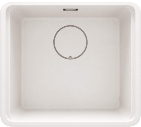 Zlewozmywak granitowy 1-komorowy alabaster stal ZKM A10A