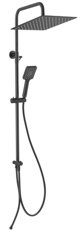 WIZARD SQUARE PRO zestaw natryskowy z deszczownią, czarny