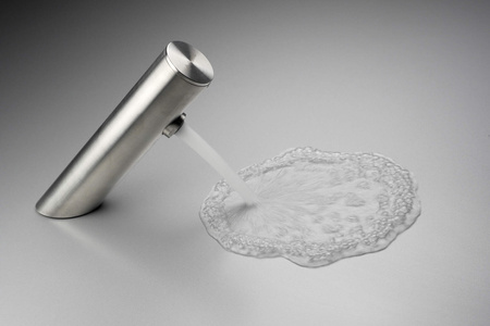 Bateria umywalkowa bezdotykowa z regulacją temperatury - 4xAA stal BQR F29R