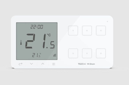 Sześciopolowy dotykowy szklany włącznik z regulatorem temperatury WSR-06